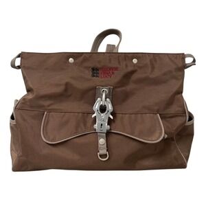 George Gina & Lucy Studio 69 Handbag Brown OS Unisex Nylon Carabiner Utility